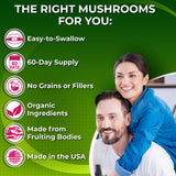 Nutrition Restore Lion's Mane Mushroom Capsules 850mg side view