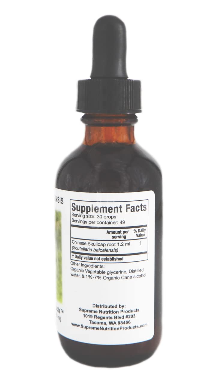 Nutrition Scutellaria Baicalensis Tincture side view