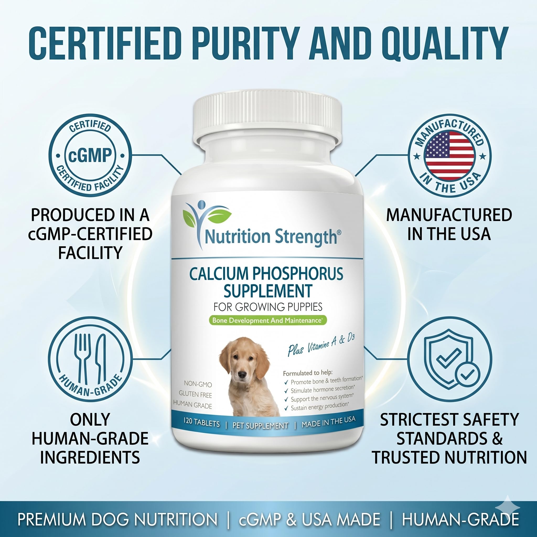 Nutrition Strength Calcium & Phosphorus Chewables nutritional information