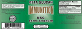 Nutrition Supply Nsc100 Beta Glucan 10 MG capsules displayed on a surface
