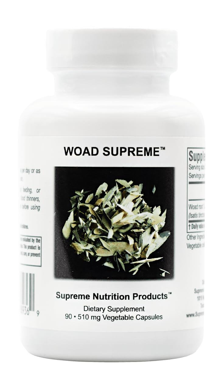 Nutrition Woad 100% Pure Isatis Root capsule bottle front view