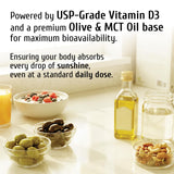 NUTRITION29 Vitamin D3 5000 IU supplement capsule in hand
