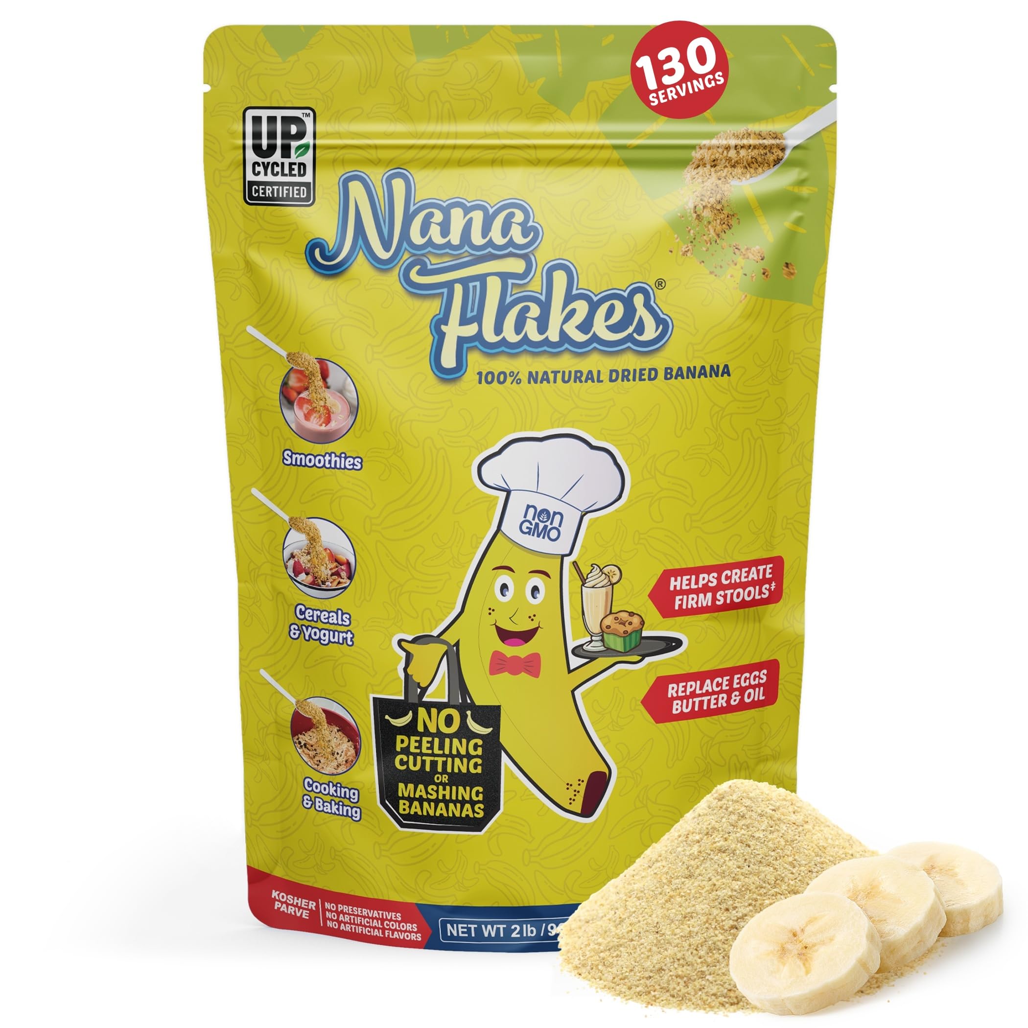 NUTRITIONAL DESIGNS Dried Banana Dietary Fiber 871g front view
