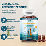 Nutritional information label of Akros Bone & Height Support Gummies