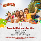 Nutritional information of Barlean's Omega Pals