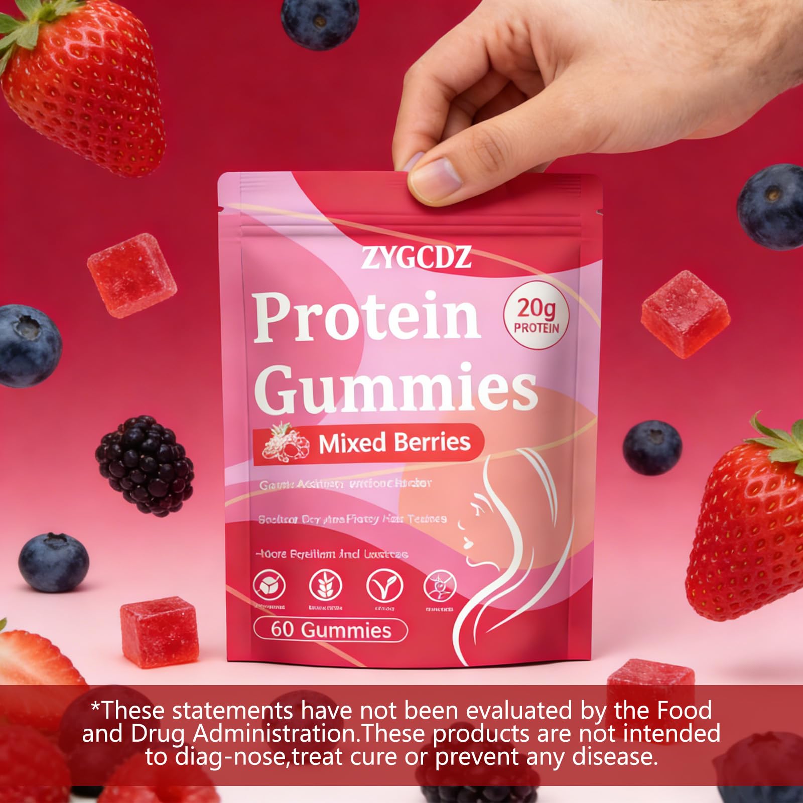 Nutritional information of YKSDQ Collagen Gummies