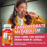 Nutritional information on YUULAI Vitamin B1 Gummies packaging