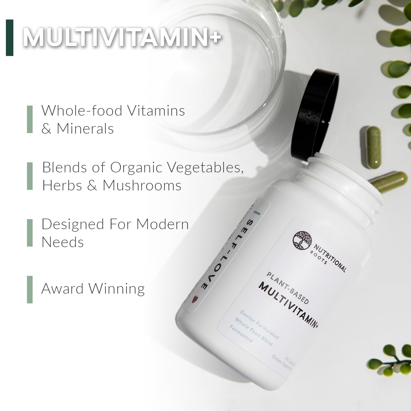 Nutritional Roots Multivitamin+ capsule close-up