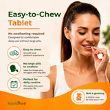 NutritiPure Carbonyl Iron 65mg chewable tablets side view