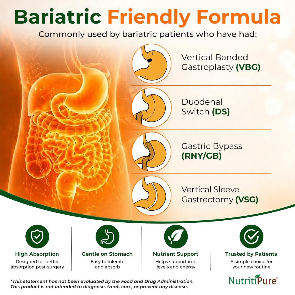 NutritiPure Carbonyl Iron chewable tablet with ingredients list