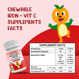 NutritiPure Iron Supplement Tablets Tangerine Tango on a kitchen counter