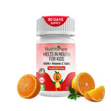 NutritiPure Iron Supplement Tablets Tangerine Tango with fruits