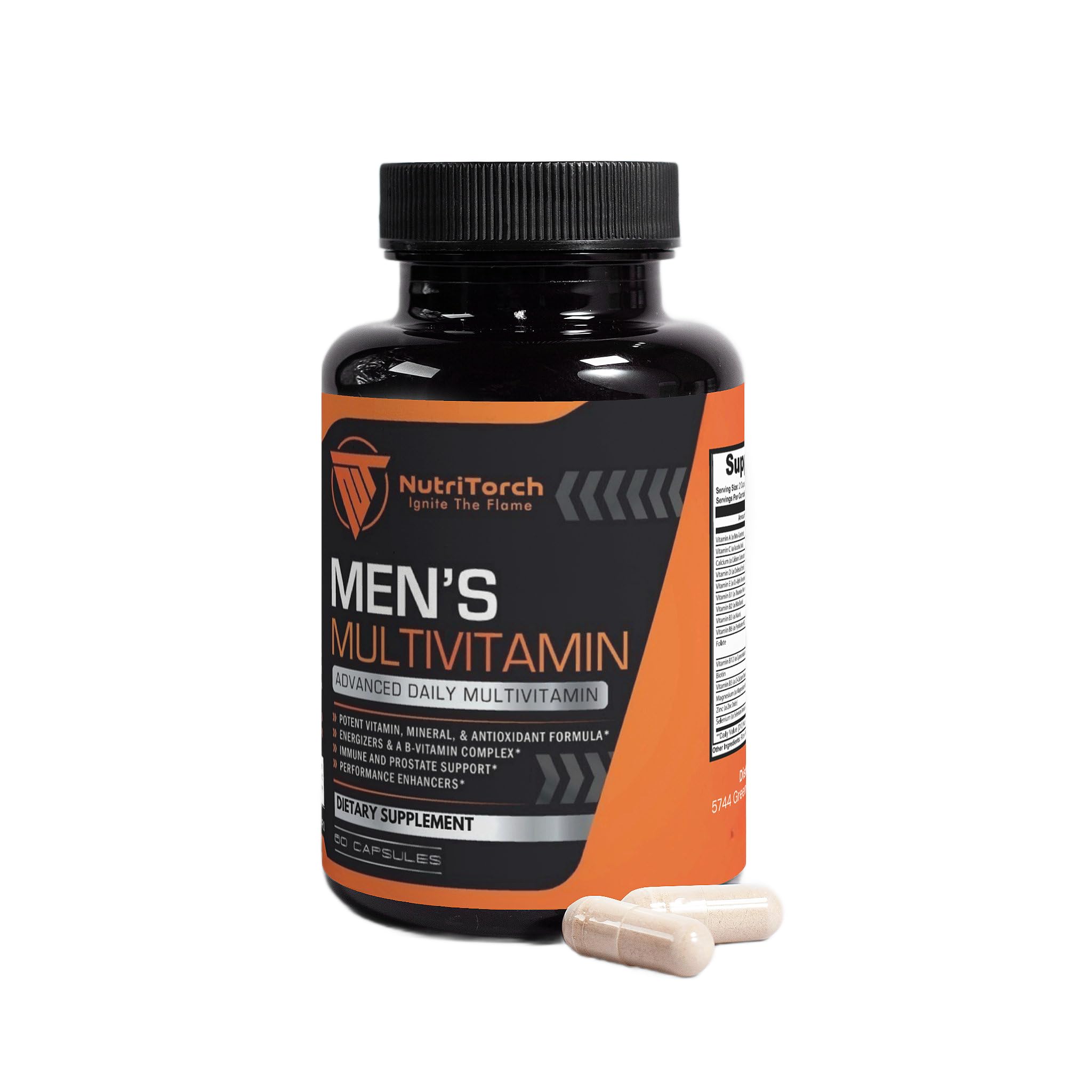 NutriTorch Multivitamins for Men ingredients list