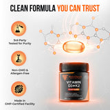 NutriTorch Vitamin D3 & K2 Softgels lifestyle scene with a glass of water