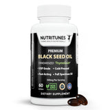 Nutritunes Black Seed Oil Softgels bottle front view