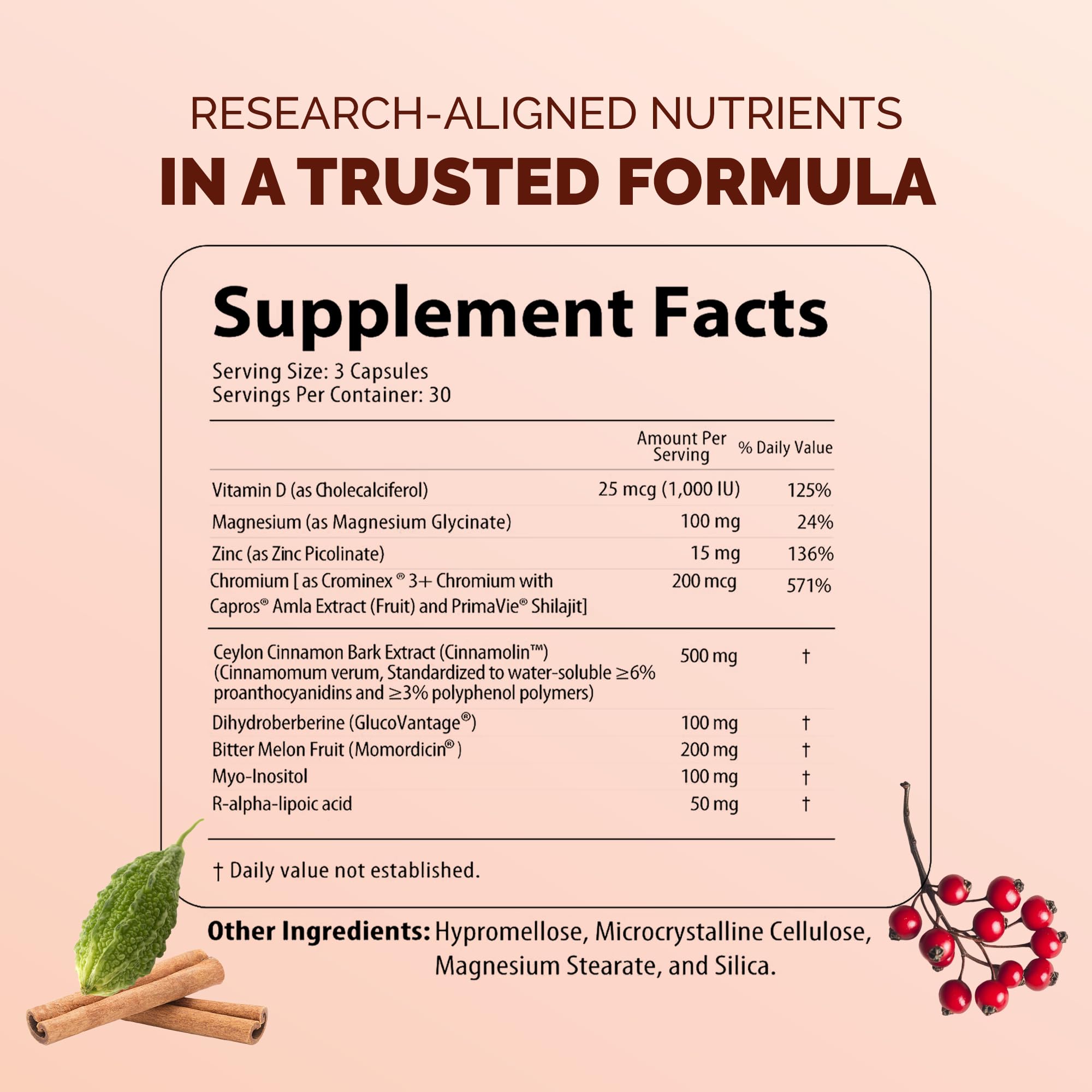 Nutritunes NutriSulin supplement bottle side view