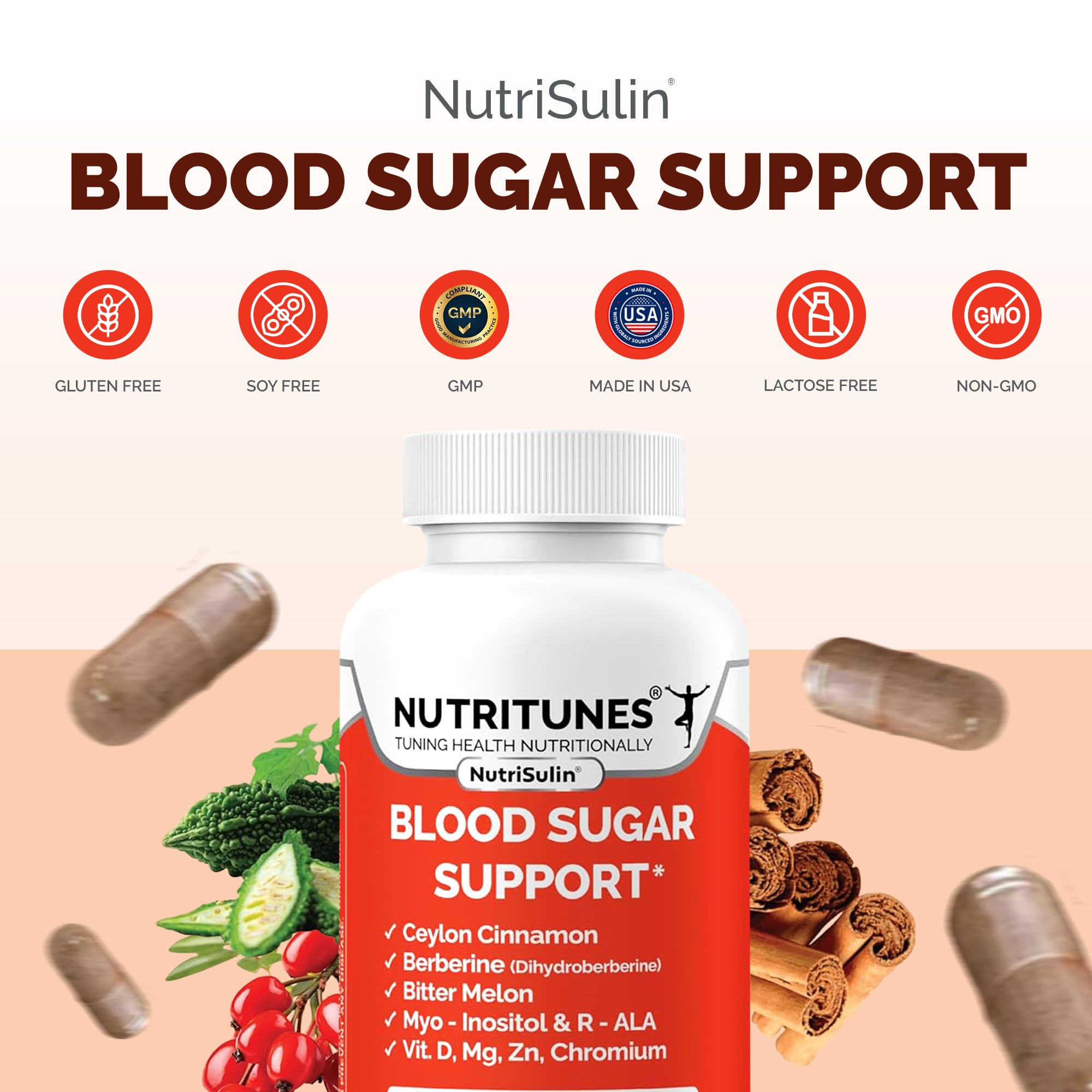 Nutritunes NutriSulin supplement ingredients list