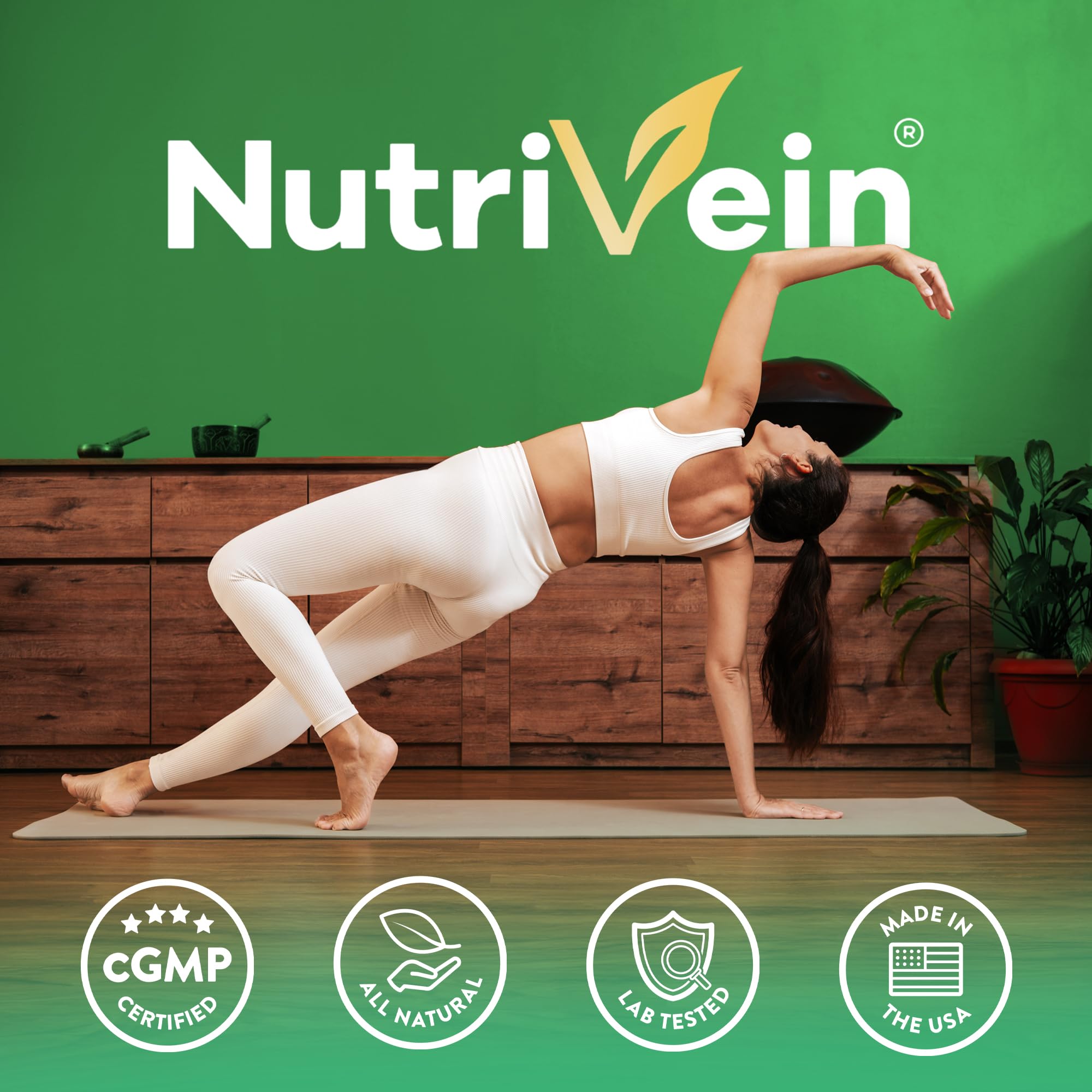 Nutrivein Ashwagandha capsules with black pepper extract