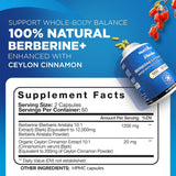 Nutrivein Berberine + Ceylon Cinnamon capsules side view