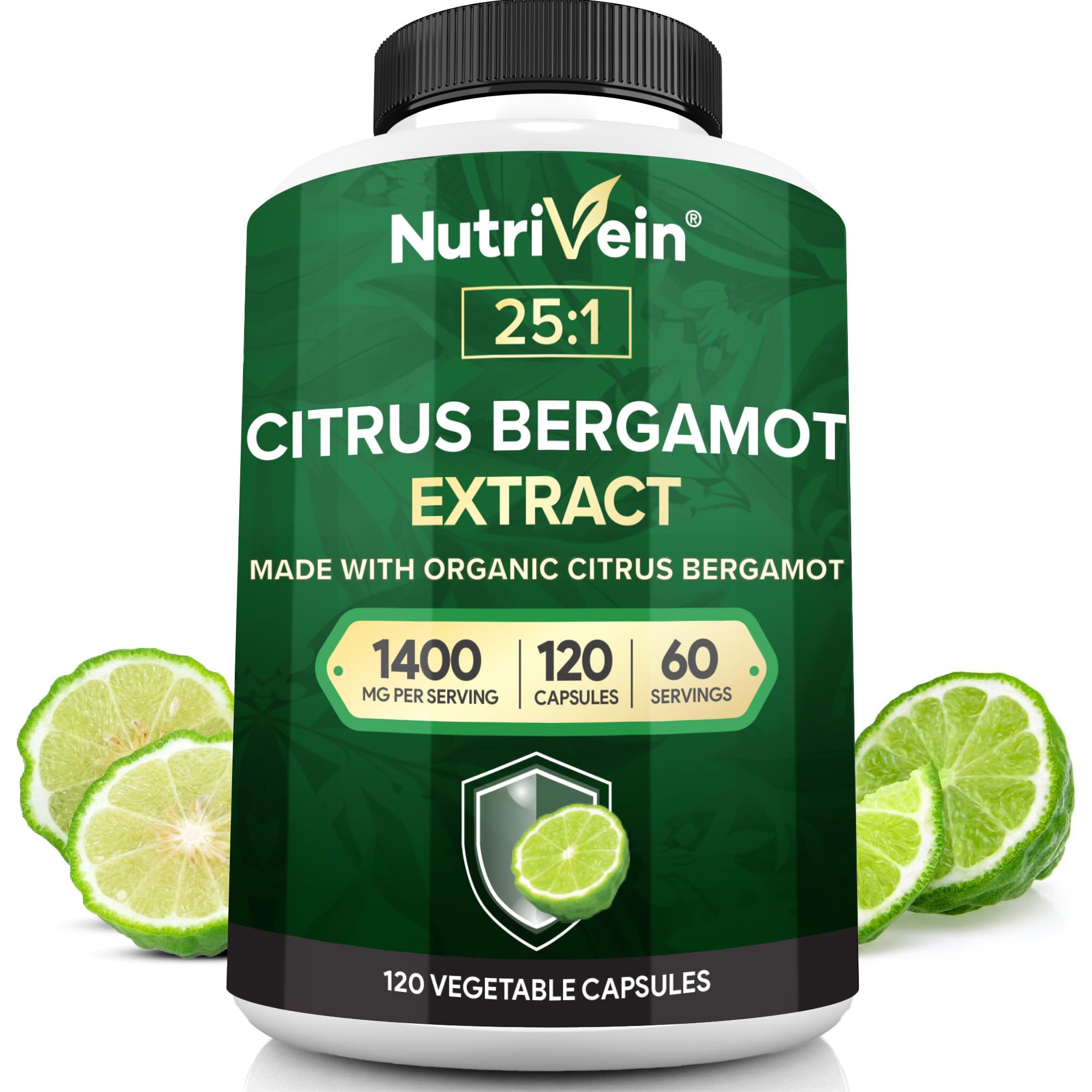 Nutrivein Citrus Bergamot Supplement 1000mg front view