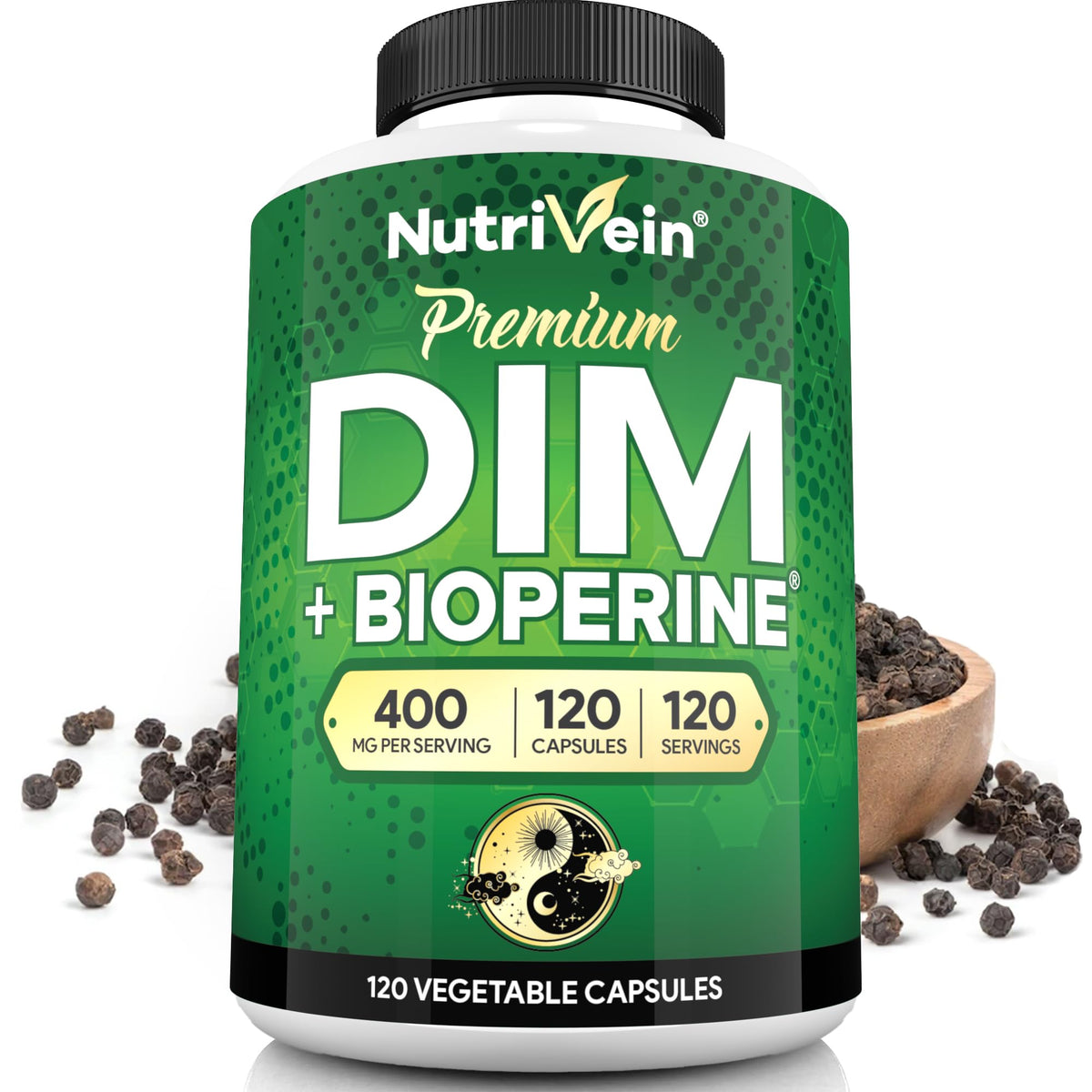 Nutrivein DIM Supplement 400mg front view with packaging
