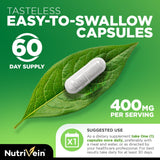 Nutrivein DIM Supplement 400mg product displayed on a wooden table