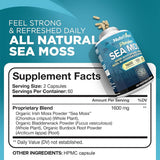 Nutrivein Irish Sea Moss Capsules side view showing label