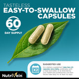 Nutrivein Irish Sea Moss Capsules with organic ingredients display