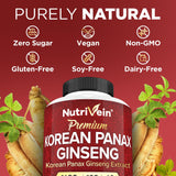 Nutrivein Korean Red Ginseng Capsules with measuring spoon