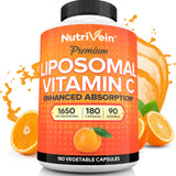 Nutrivein Liposomal Vitamin C 1000mg supplement front view