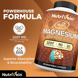 Nutrivein Magnesium L-Threonate 120 Capsules on a wooden table