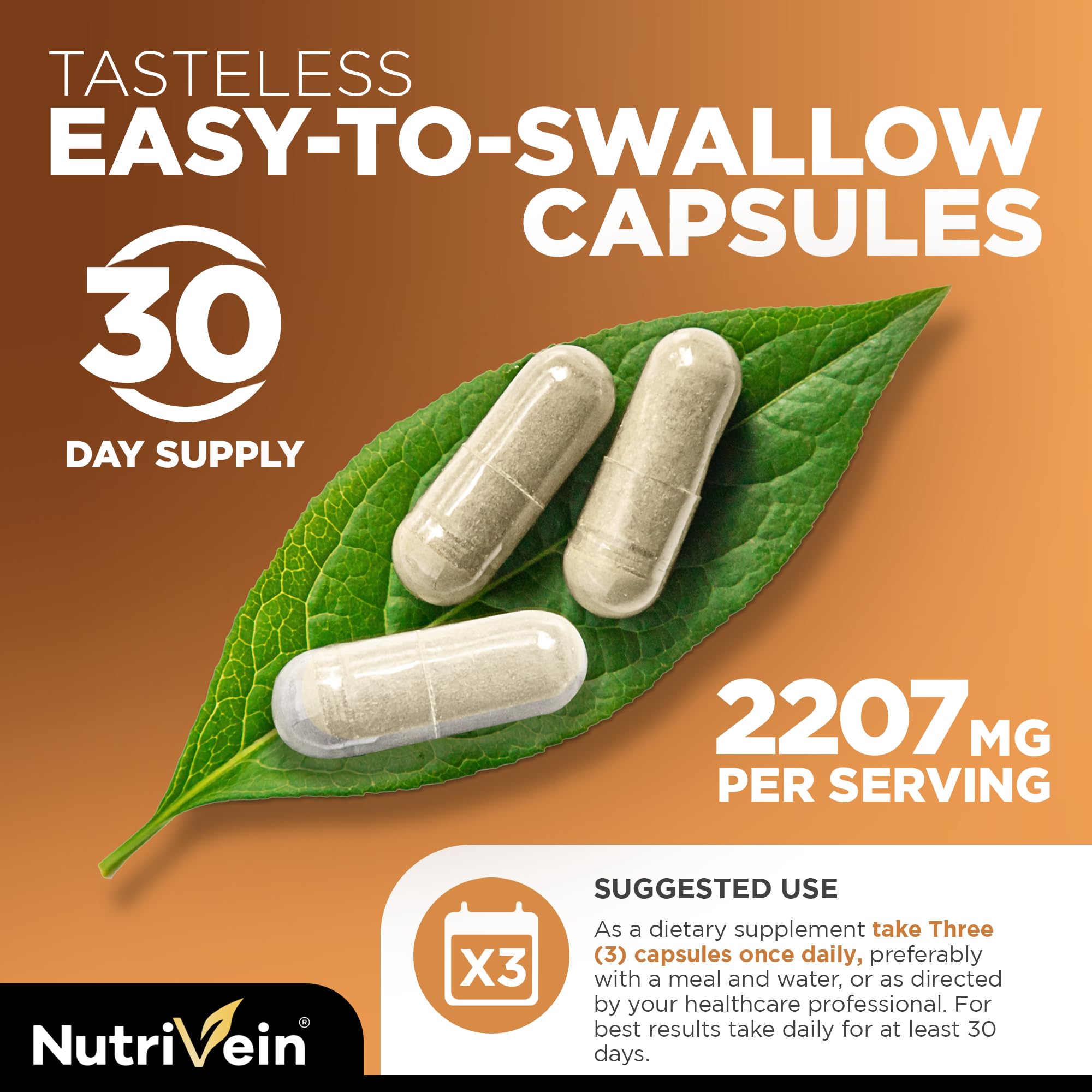 Nutrivein Magnesium L-Threonate 120 Capsules opened bottle