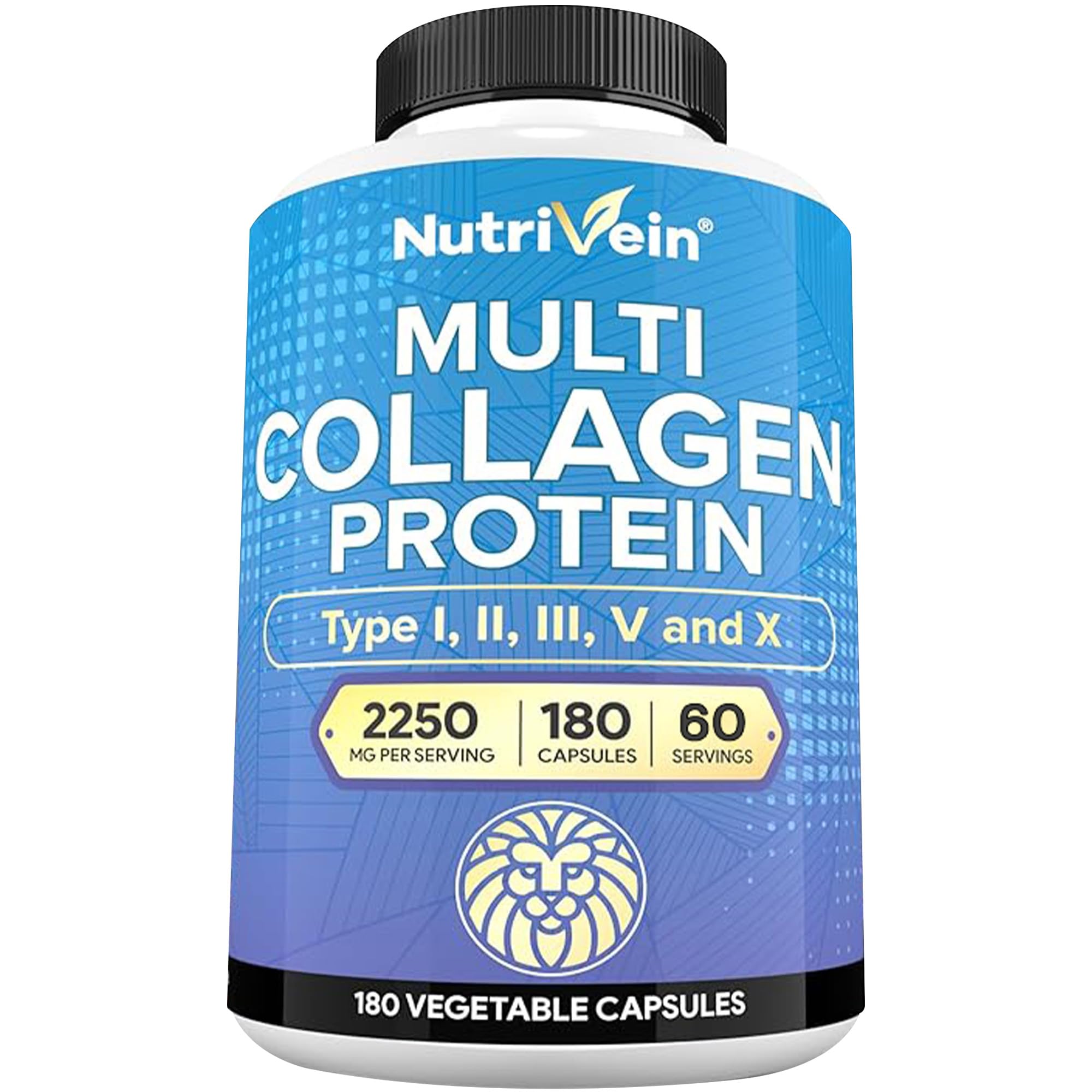 Nutrivein Multi Collagen Capsules front view with packaging