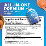 Nutrivein Multi Collagen Capsules side view showing capsule size