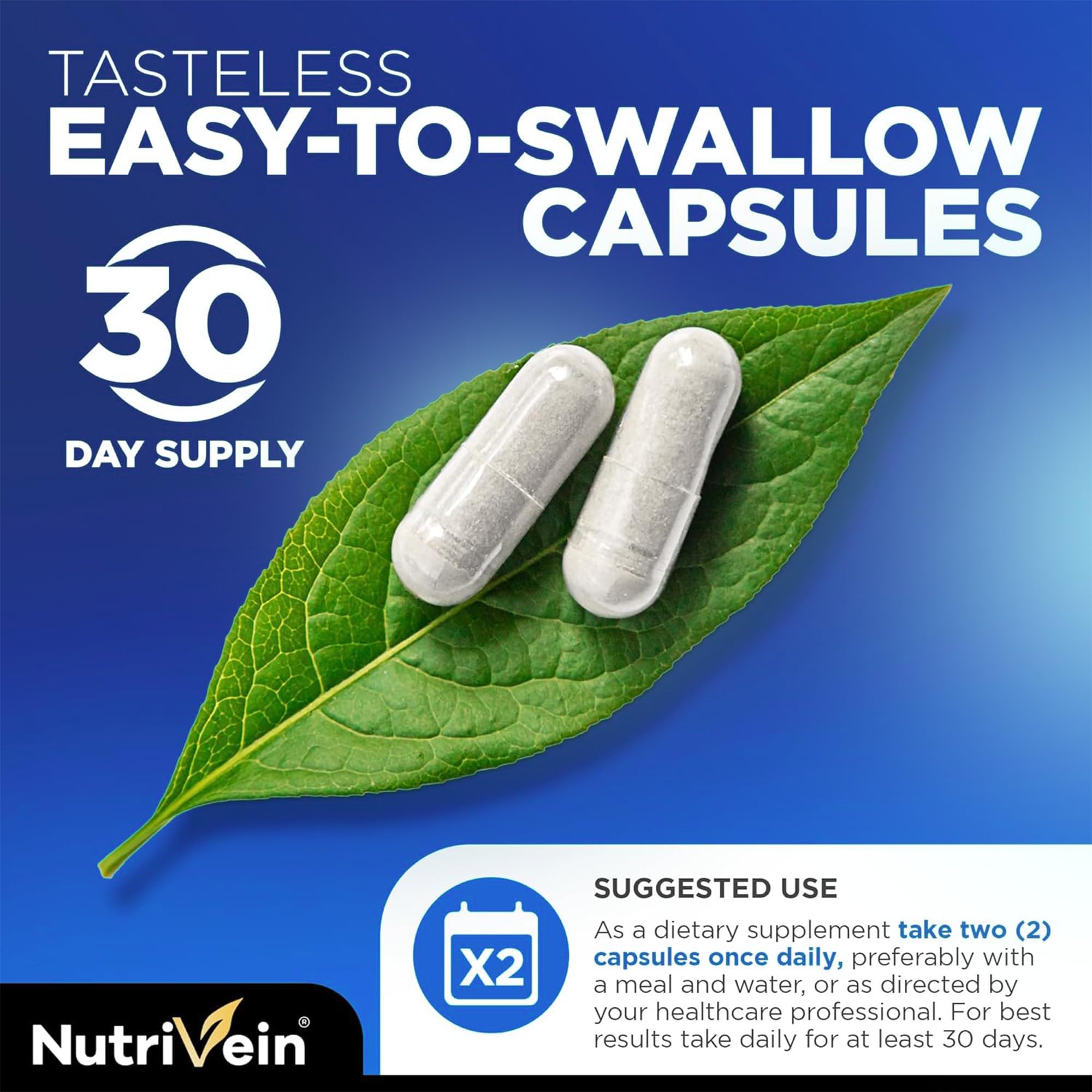 Nutrivein Resveratrol NAD+ Supplement capsules in hand