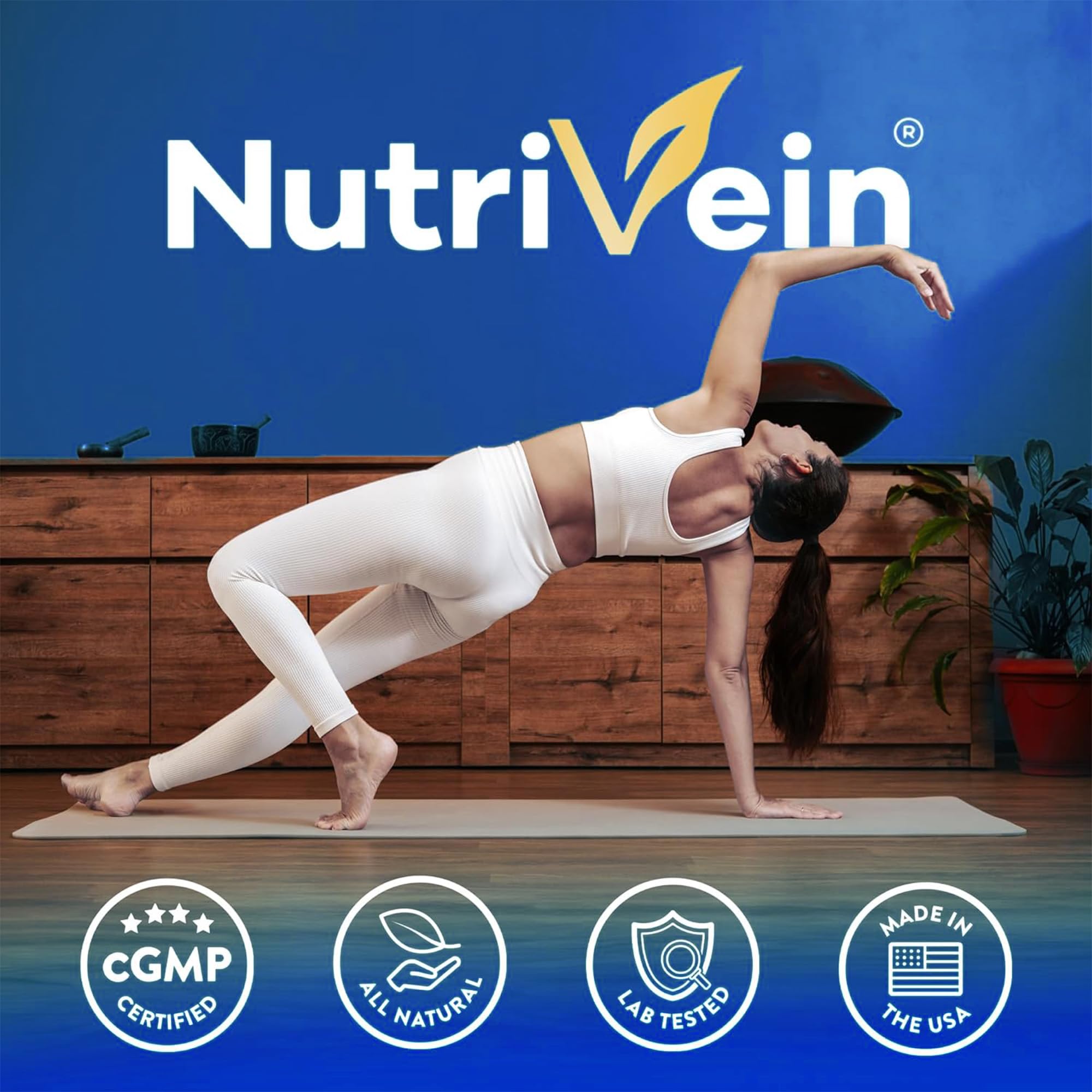 Nutrivein Resveratrol NAD+ Supplement packaging details