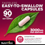 Nutrivein Tart Cherry Extract Capsules on a wooden table