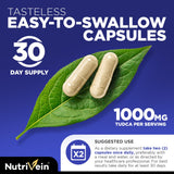 Nutrivein TUDCA+ capsules in a hand