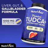 Nutrivein TUDCA+ supplement facts label