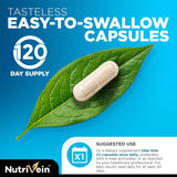 Nutrivein Zinc Gluconate 100mg supplement ingredients list