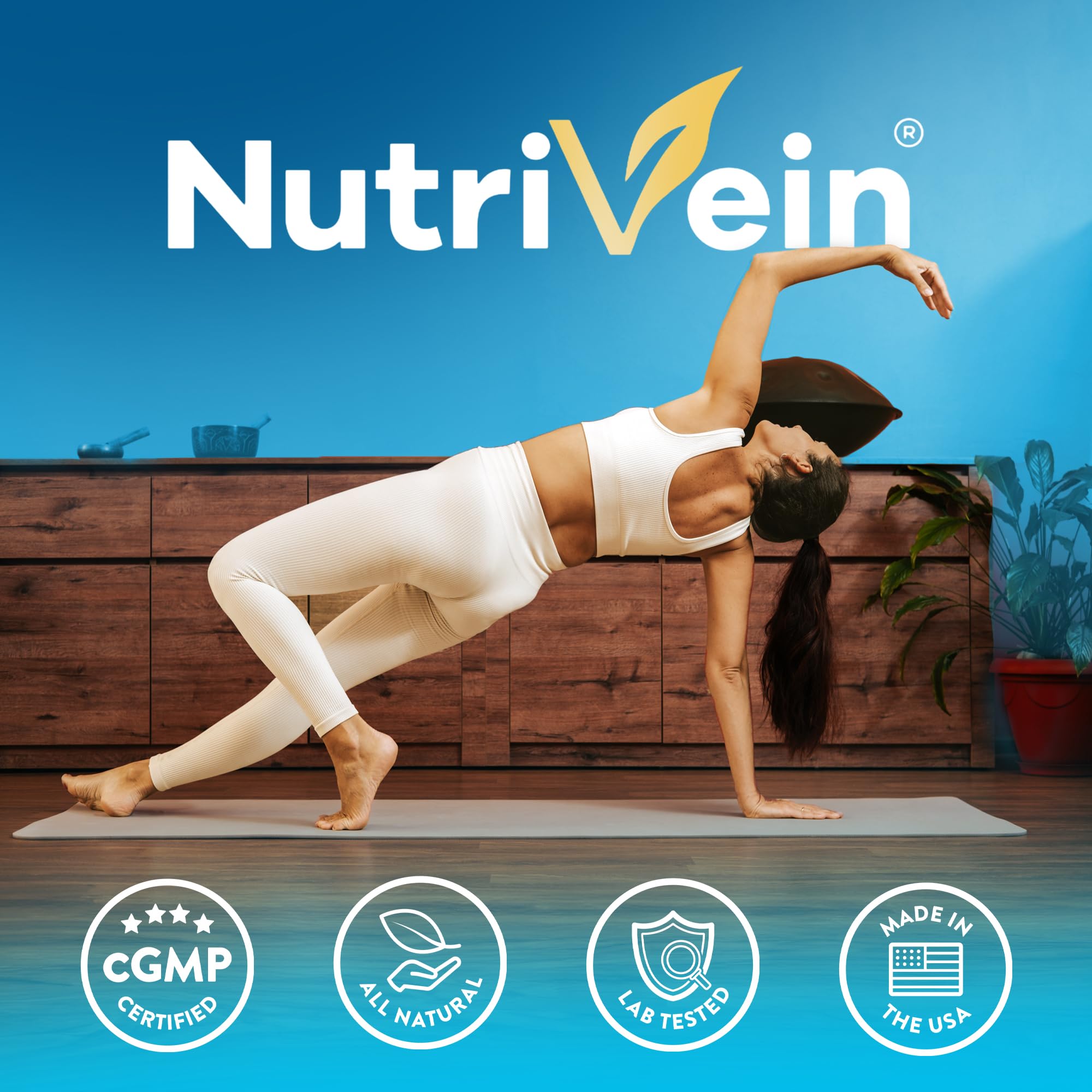 Nutrivein Zinc Gluconate 100mg supplement packaging details
