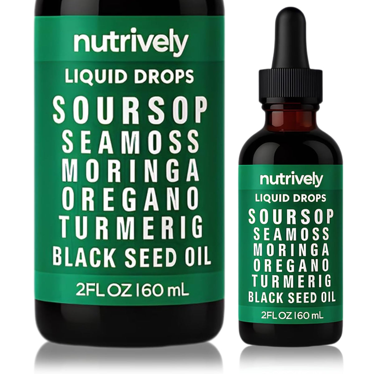 Nutrively Soursop Herbal Supplement bottle front view