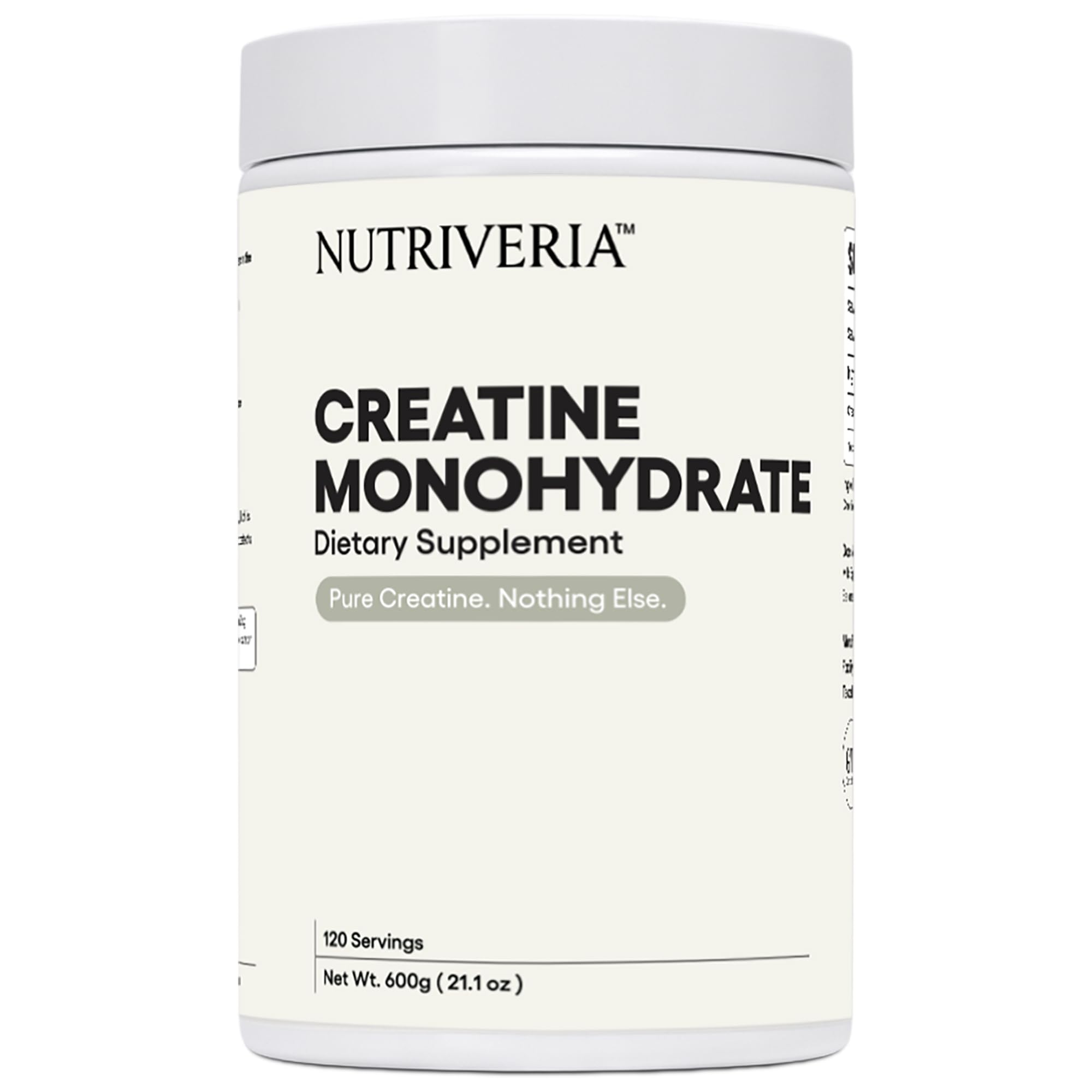Nutriveria Creatine Monohydrate 601g front view