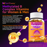 NutriVivency B-Complex Gummies back view with ingredient list