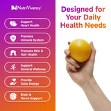 NutriVivency B-Complex Gummies side view with dosage information