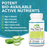 NutriWorth Aloe Vera Capsules bottle with label