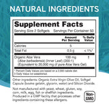 NutriWorth Organic Aloe Vera Capsules side view