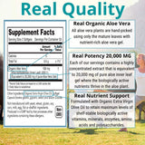NutriWorth Organic Aloe Vera Capsules with measuring spoon