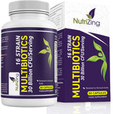 NutriZing Probiotic Capsules 60 Count bottle front view