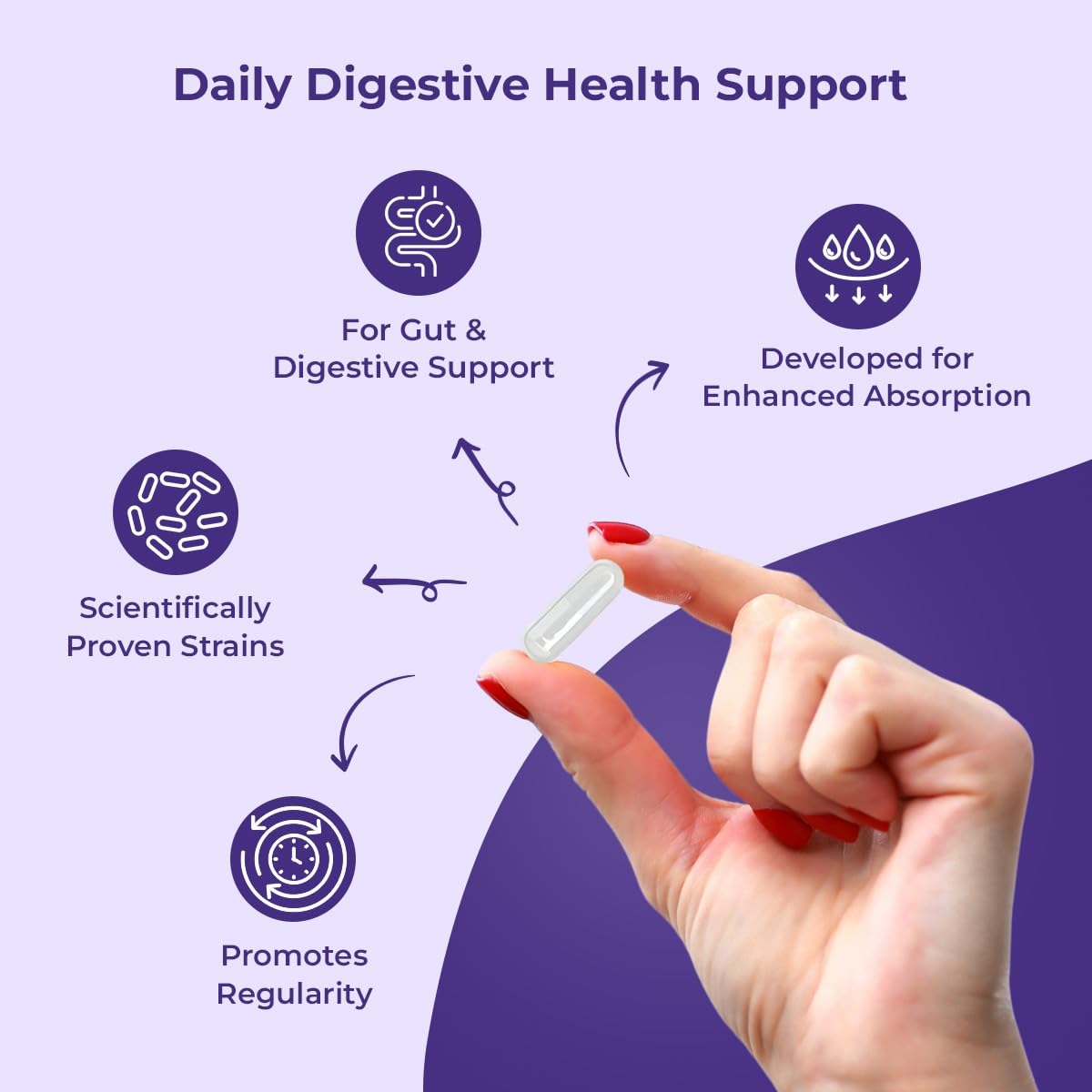 NutriZing Probiotic Capsules with a close-up of the capsules